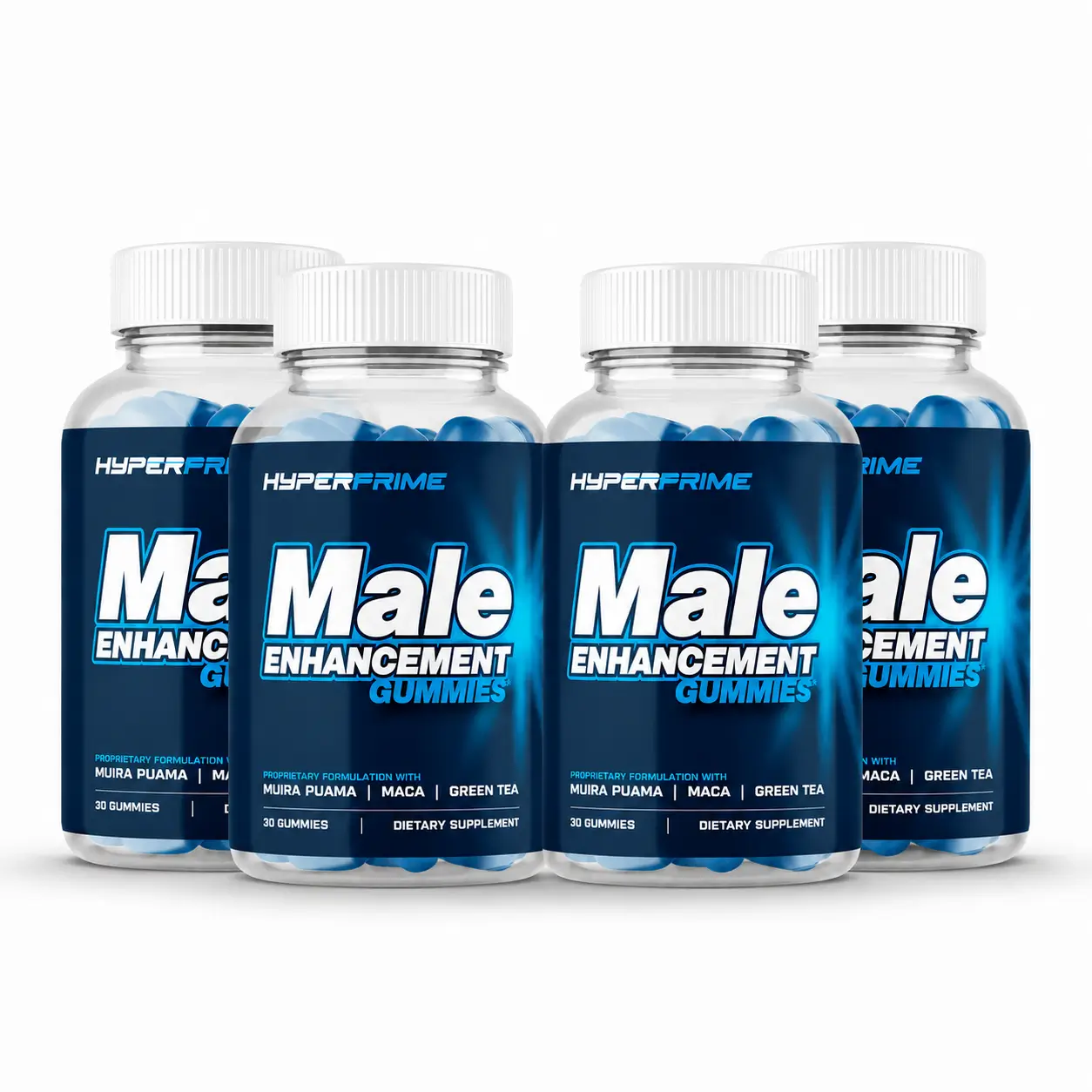 Hyper Prime Gummies four bottle package