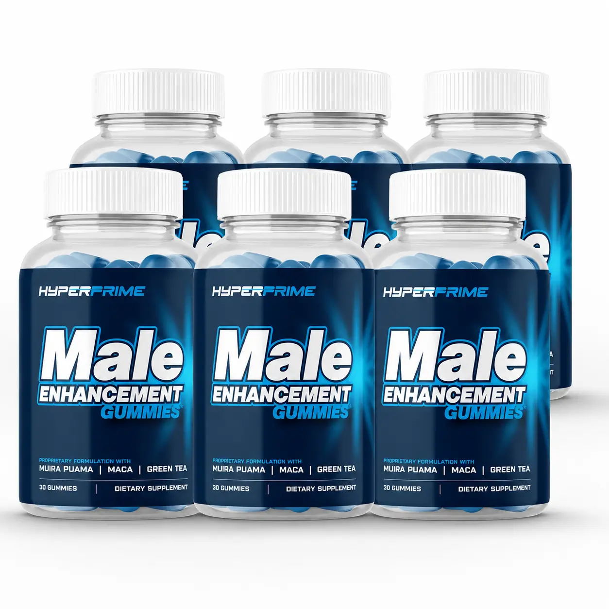 Hyper Prime Gummies six bottle package
